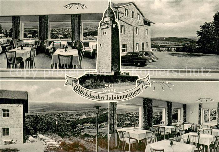 Bad Kissingen 50 Jahre Wittelsbacher Jubilaeumsturm Bergrestaurant Fernsicht