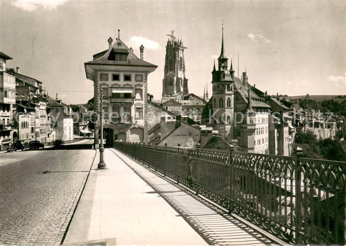 Fribourg FR Route des Alpes Cathedrale Hôtel de Ville