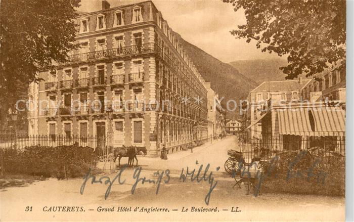 Cauterets 65 Hautes-Pyrenees Grand Hotel d Anglterre - Le Boulevard