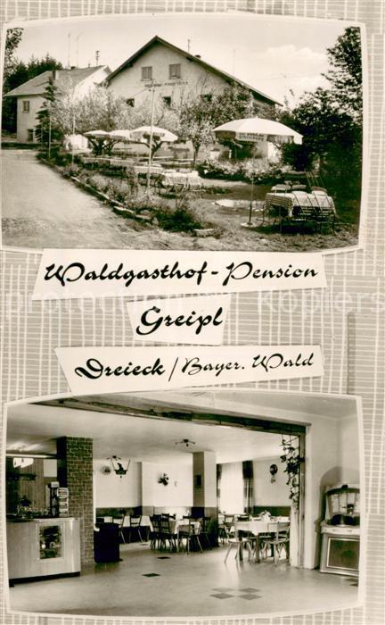 Dreieck Regen Waldgasthof-Pension Greipl Aussen- u. Innenansicht