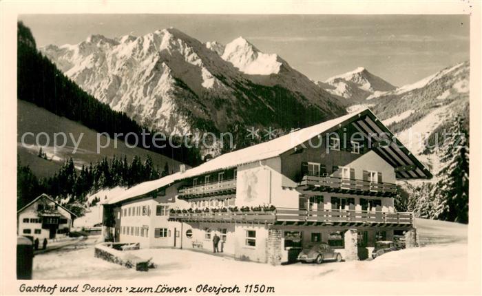 Oberjoch Gasthof-Pension Zum Loewen Aussenansicht Schnee