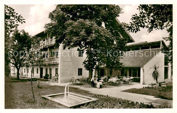 Obing Pension Griessee Aussenansicht m. Terrasse