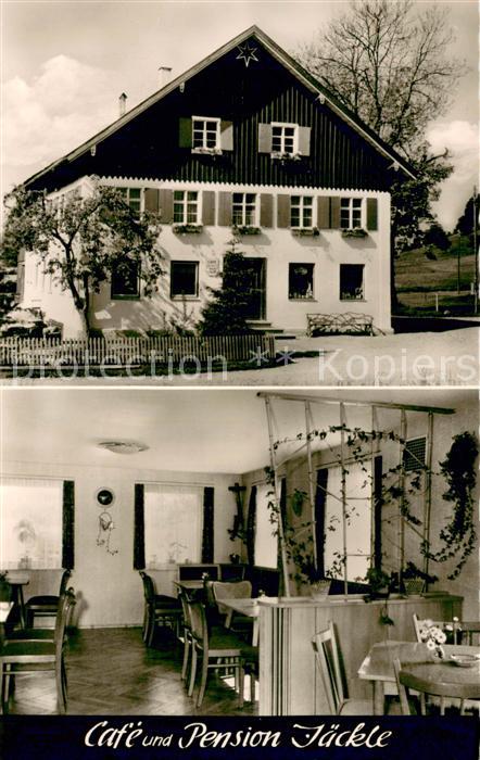 Maierhoefen Allgaeu Cafe-Pension Jaeckle Innen- u. Aussenansicht