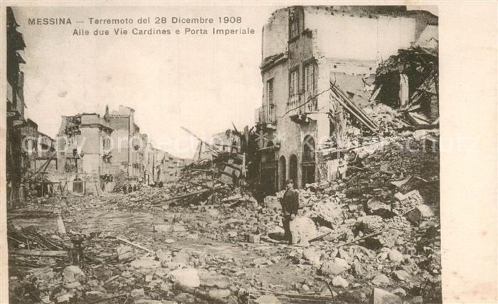 Messina Sicilia Terremoto del 28 Dicembre 1908