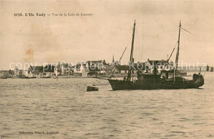 Ile-Tudy 29 Finistere Vue de la Cale de Loctudy