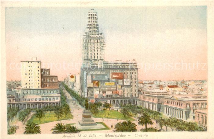 Montevideo Uruguay Avenida 18 de Julio