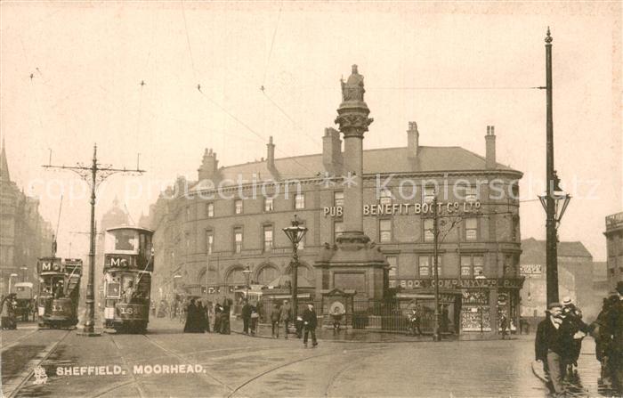 Sheffield  UK Moorhead m. Strassenbahn