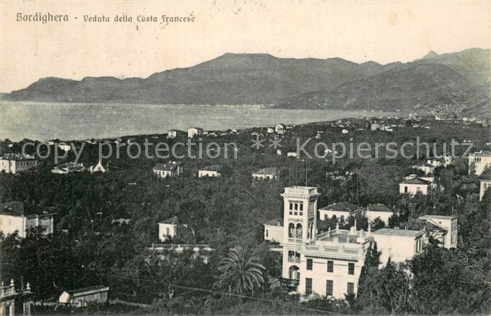 Bordighera IT Veduta della Costa Francese