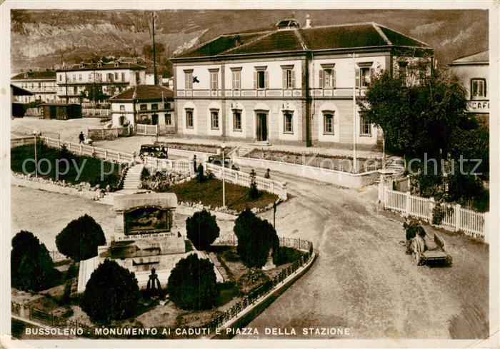 Bussoleno Turino IT Monumento el Caduti e Piazza della Stazione