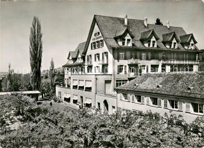 Zuerich ZH Restaurant-Hotel Sonnenberg ob Klusplatz Aussenansicht