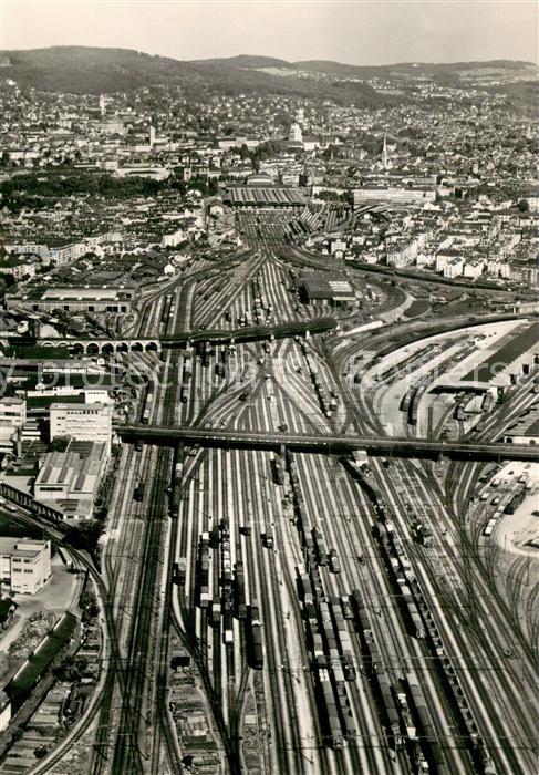 Zuerich ZH Fliegeraufnahme HAuptbahnhof Zuerich