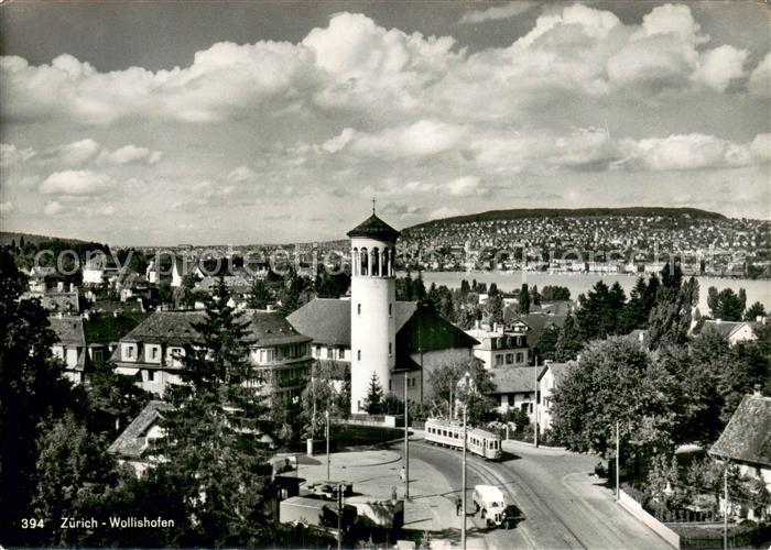 Wollishofen ZH Teilansicht m. See-Blick