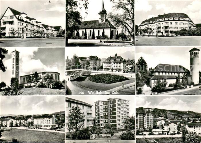 Wollishofen ZH Kirchen u. Teilansichten
