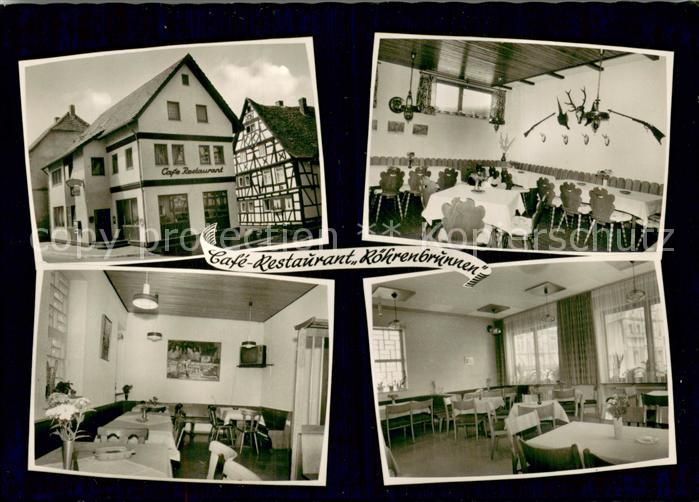 Buchen Odenwald Restaurant-Cafe Roehrenbrunnen Innen- u. Aussenansichten