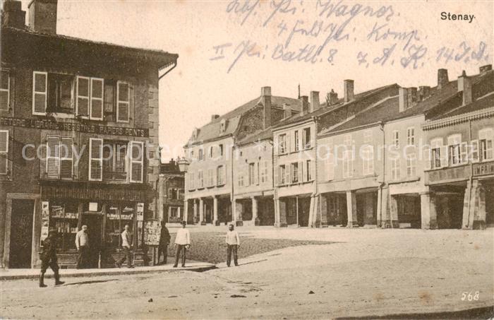 Stenay 55 Strasse-Teilansicht Feldpost