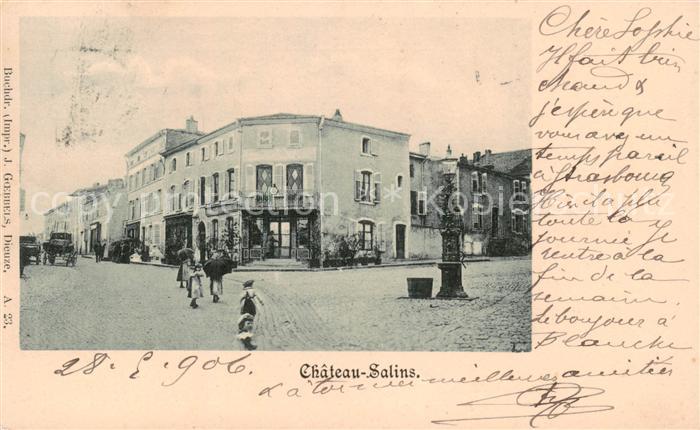 Chateau-Salins 57 Moselle Teilansicht Strasse
