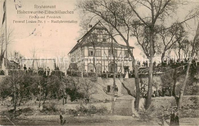 Lostau Restaurant Hohenwarthe-Elbschloesschen Aussenansicht Fachwerkhaus