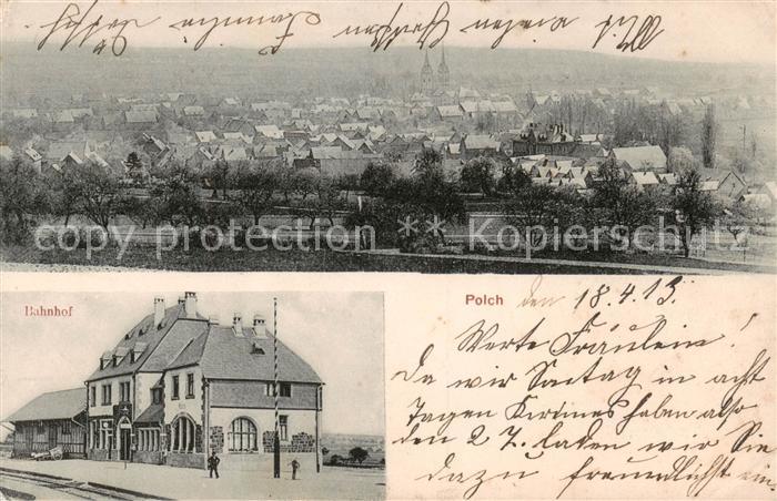 Polch Gesamtansicht u. Bahnhof-Aussenansicht