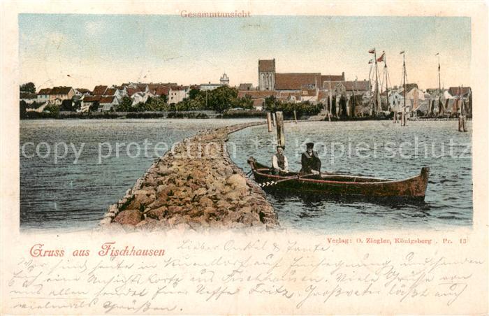 Fischhausen Samland KoeNIGSBERG Ostpreussen Kaliningrad RU Partie am Wasser
