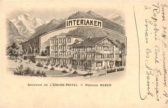Interlaken BE Union-Hotel Pension-Reber Aussenansicht