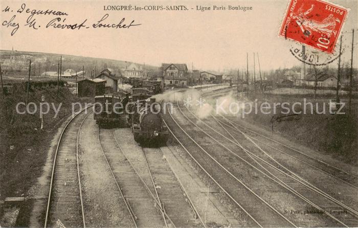 Longpre-les-Corps-Saints Ligne Paris Boulogne - Dampflok
