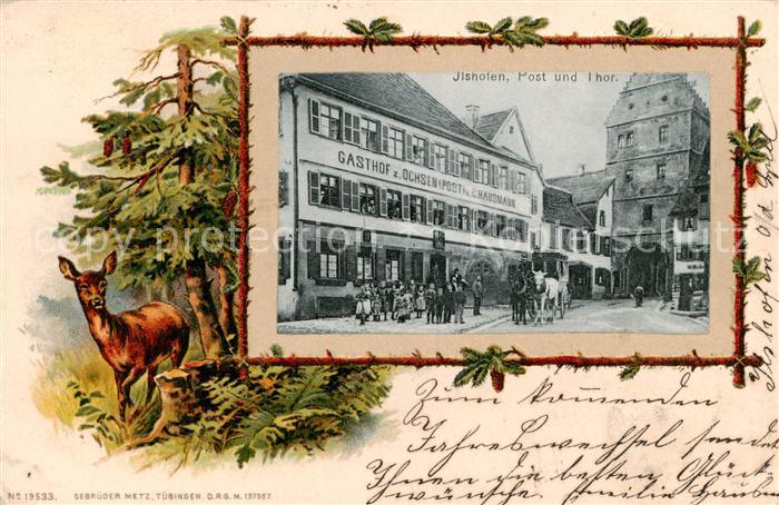 Ilshofen Post u. Thor m. Kutsche-Gespann