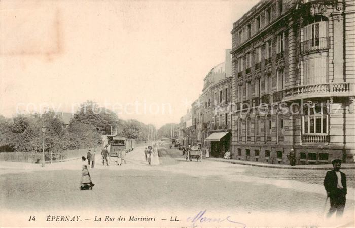 Epernay 51 La Rue des Mariniers - Kutsche