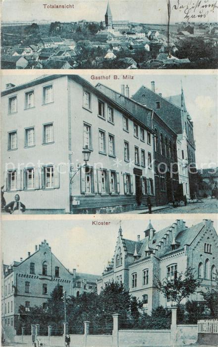 Commern Kommern Mechernich Totalansicht Gasthof B. Milz Kloster-Aussenansicht