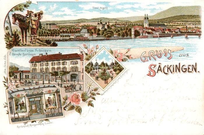 Saeckingen Bad Totalansicht - Gasthof zum Schuetzen