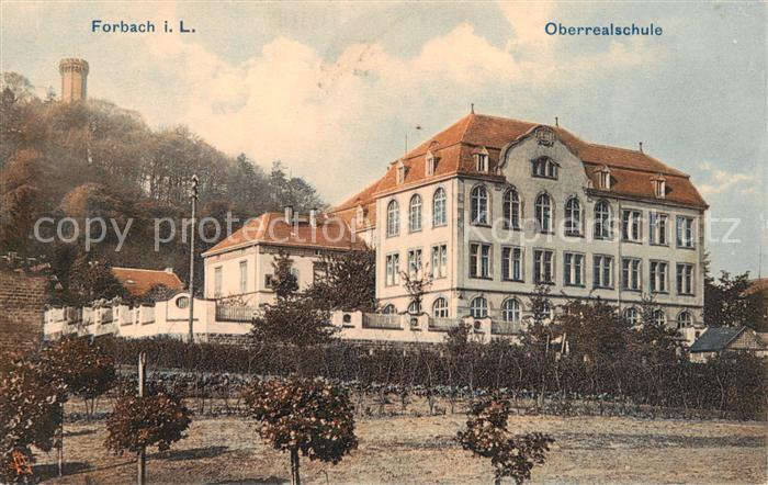 Forbach 57 Lothringen Oberrealschule Aussenansicht Feldpost