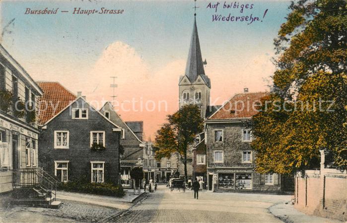 Burscheid Haupt-Strasse m. Kutsche