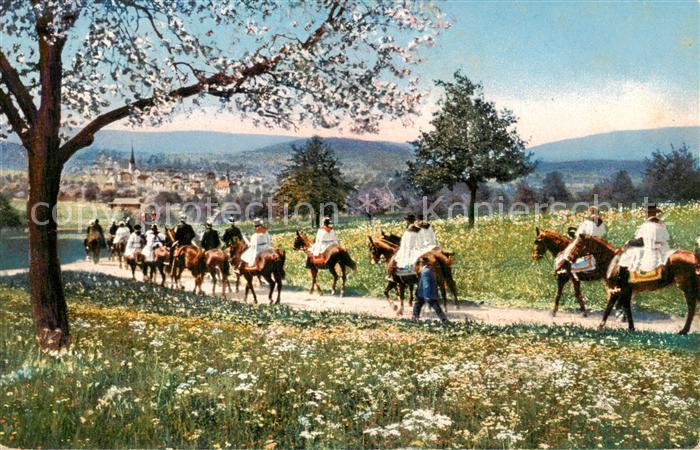 Muenster LU Auffahrtsprozession