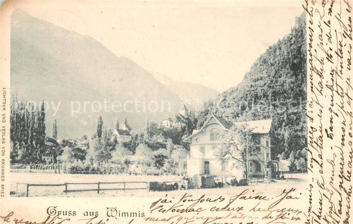 Wimmis BE Teilansicht Haus