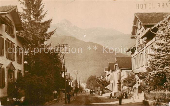 Buchs  SG Teilansicht m. Hotel