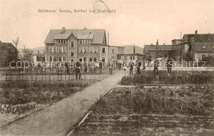 Bethel Bielefeld Gaertnerei saron Aussernansicht m. Garten