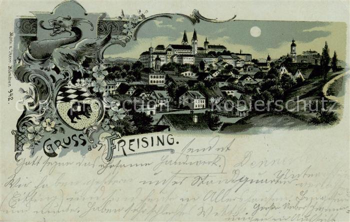 Freising Oberbayern Totalansicht