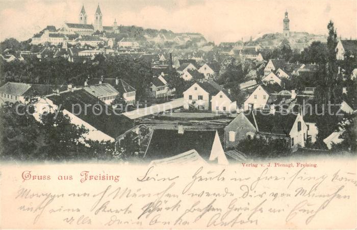 Freising Oberbayern Totalansicht
