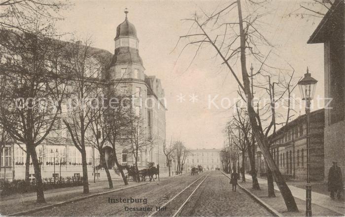 Insterburg Tschernjachowsk RU Dessauer Hof m. Kutsche Feldpost