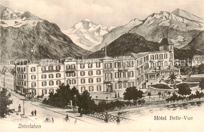 Interlaken BE Hotel Belle-Vue Ausseansicht