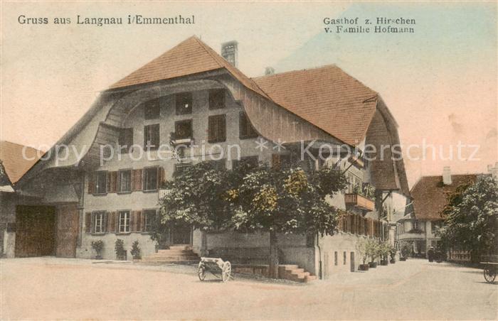 Langnau Emmental BE Gasthof z. Hirschen Aussenansicht