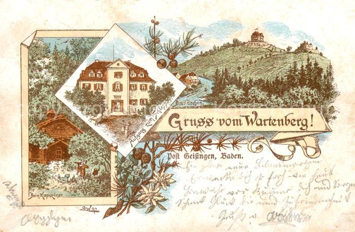 Geisingen Baden Wartenberg - Dreilaerchen - Aufgang z. Schloss - Beim Kapuziner