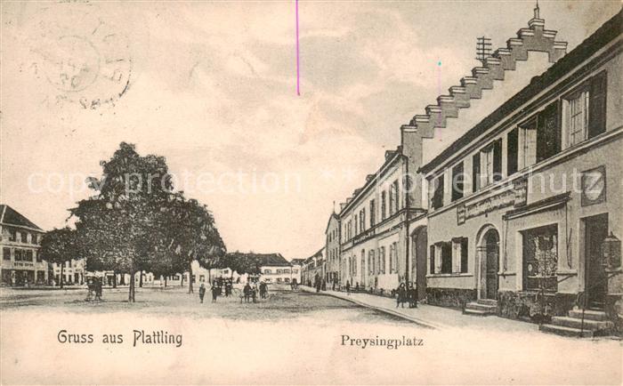 Plattling Isar Bayern Preysingplatz