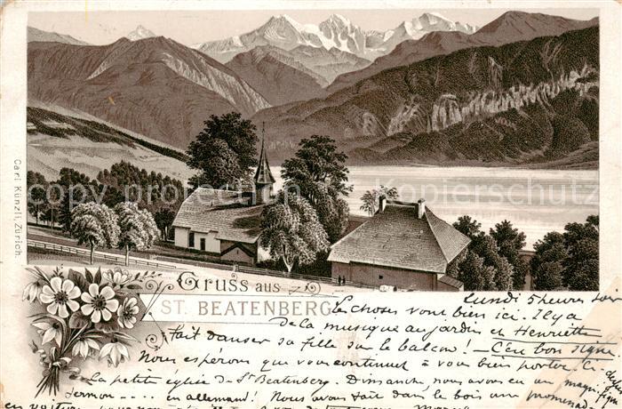 St Beatenberg BE Teilansicht m. Kapelle