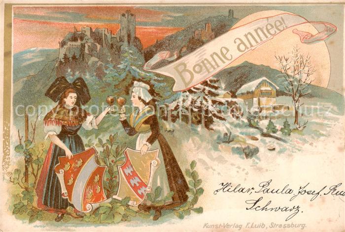 Rappoltsweiler 68 Elsass Rappoltsweilerinnen m. Burgruine