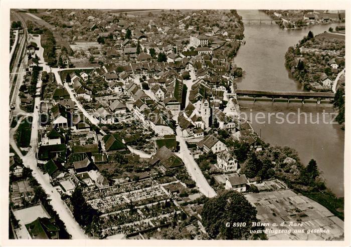 Bueren Aare Fliegeraufnahme