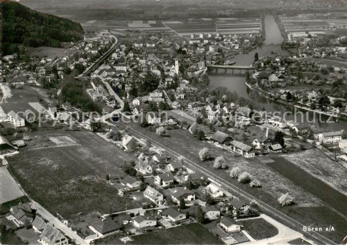 Bueren Aare Fliegeraufnahme