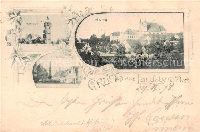 Landsberg Lech Malta - Mutterthurm Hauptplatz