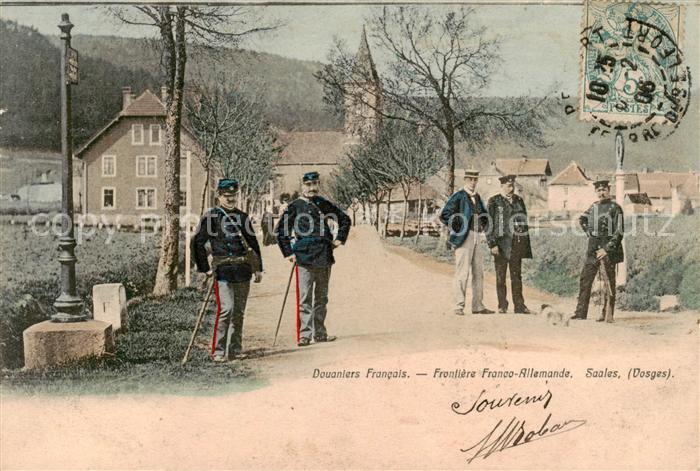Saales 67 Vosges Deutsch-Franzoe. Grenze