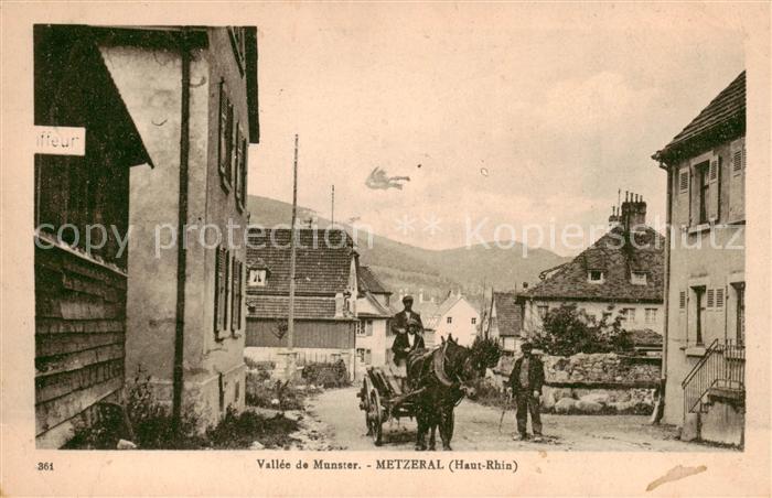 Metzeral Metseral 68 Alsace Partie m. Einspanner