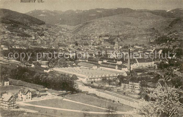 Muenster  Elsass Munster 68 Alsace Gesamtansicht